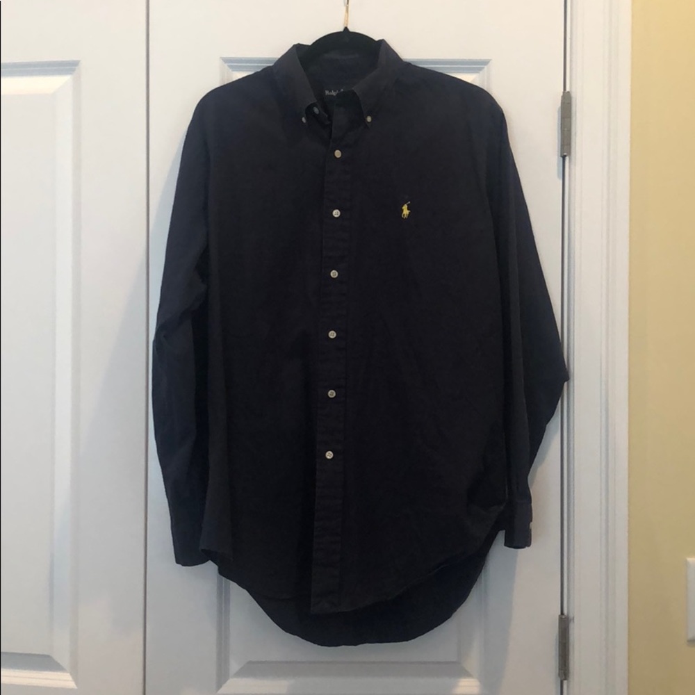 Blue polo Ralph Lauren dress shirt. Medium